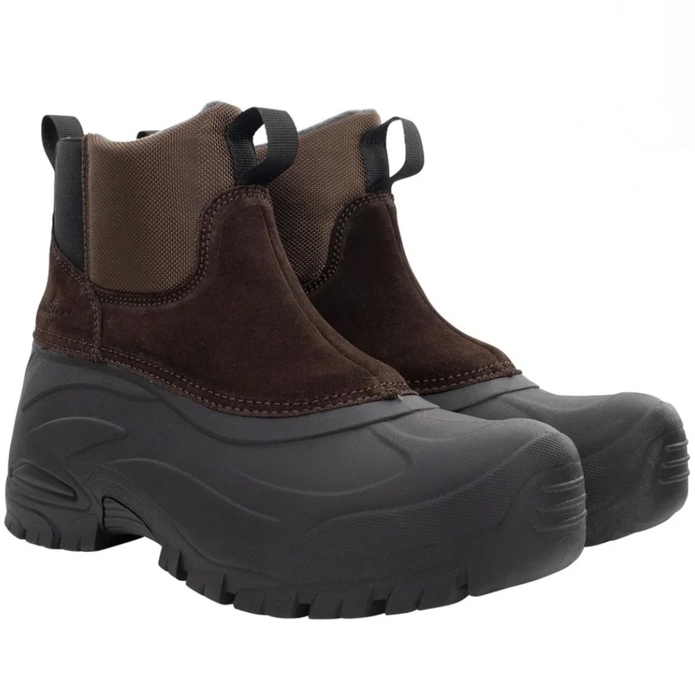 Men's Rugged Brown and Black Boots